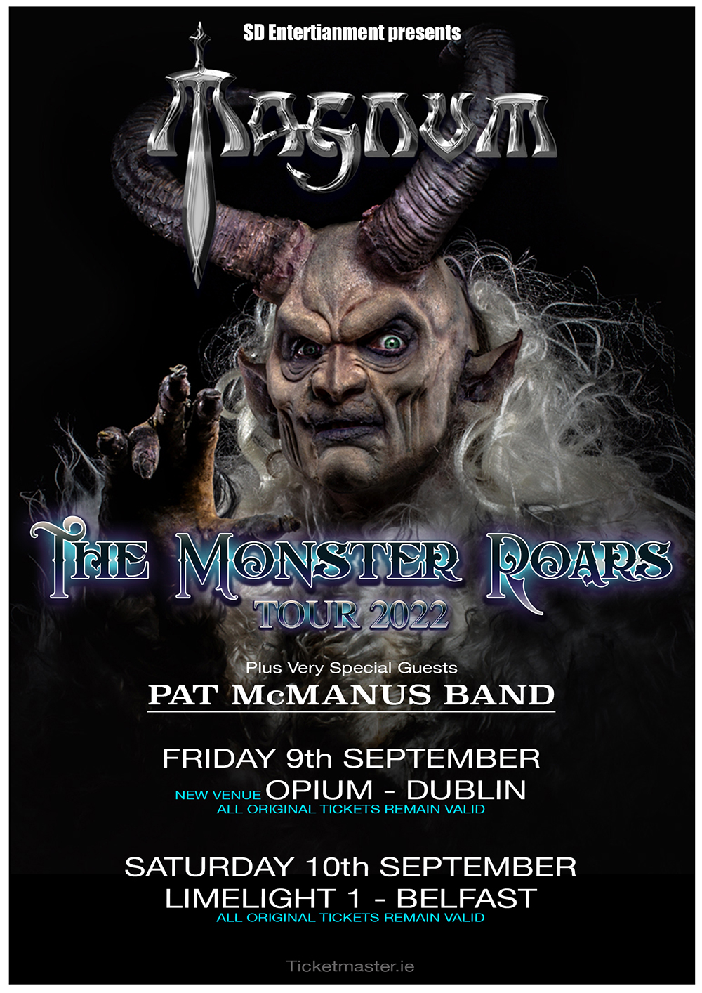 Change of dates/venues for Belfast & Dublin